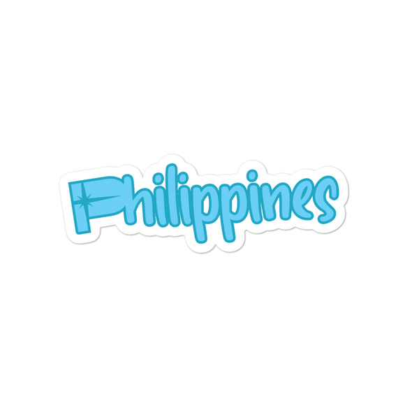 Philippines Sticker Blue
